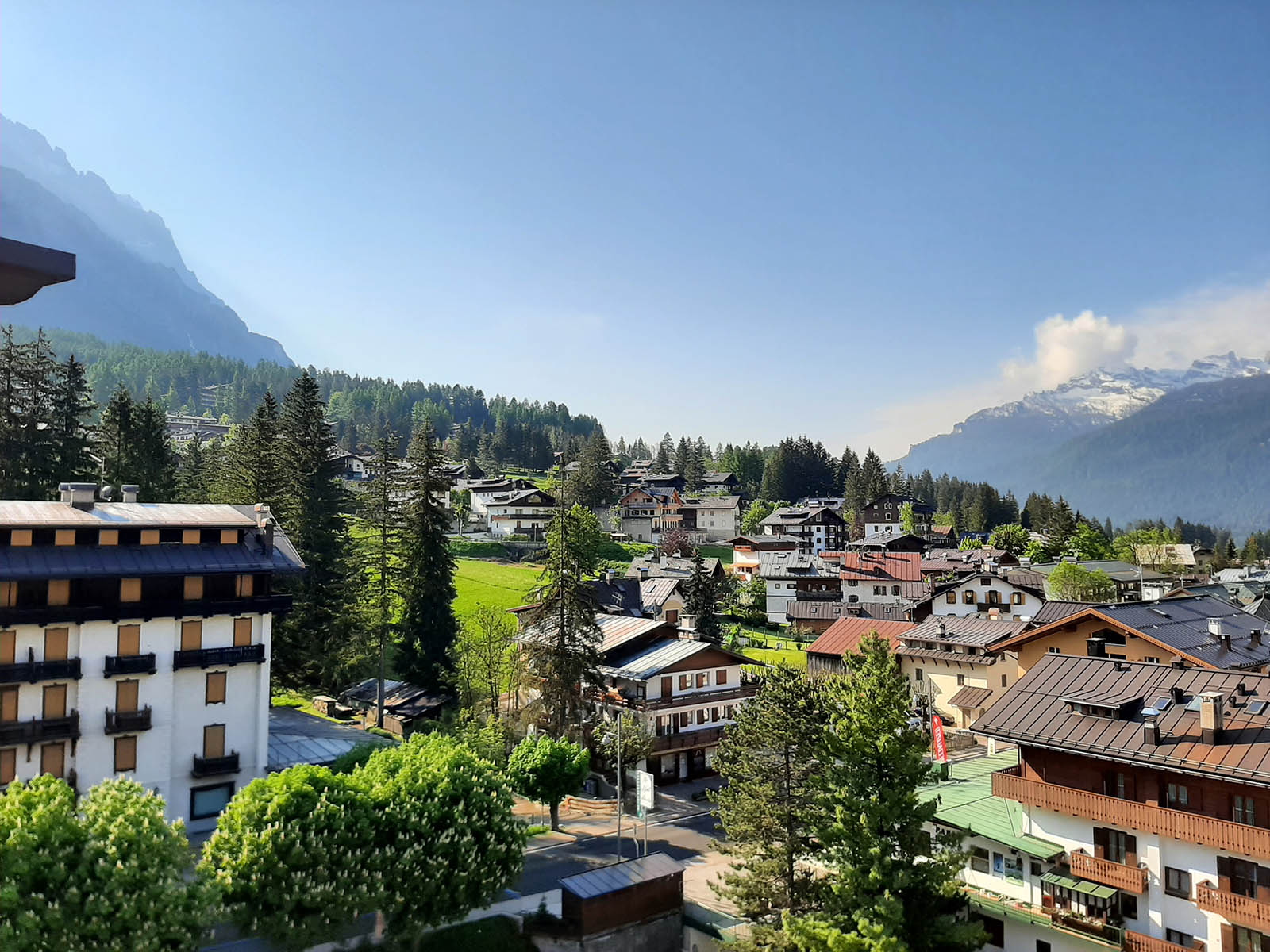 Grand Hotel Savoia view of Cortina